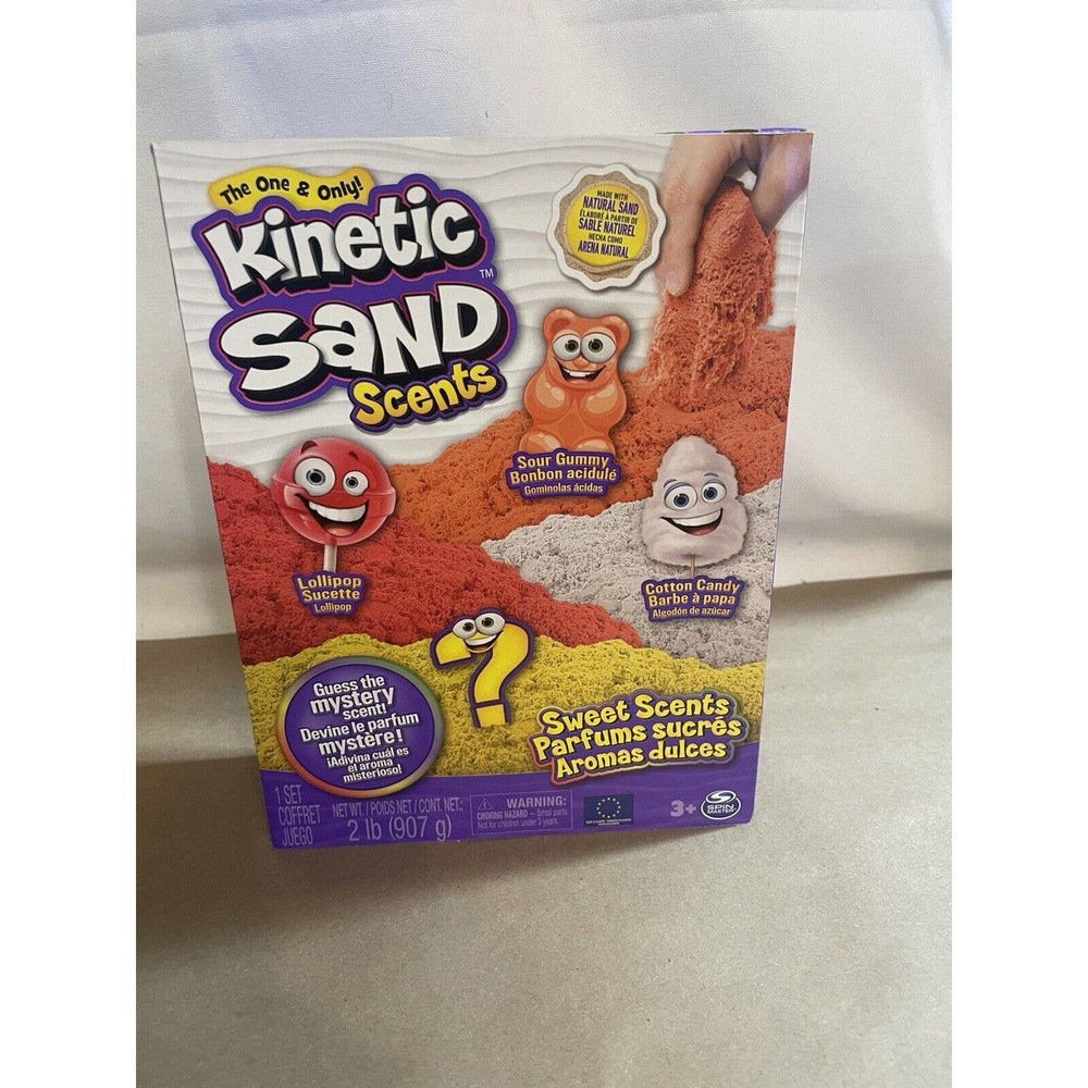 Kinetic Sand Sweet Scents 4 Pk 4 bags total with 1 mystery scent! 2lbs FREE SHIP